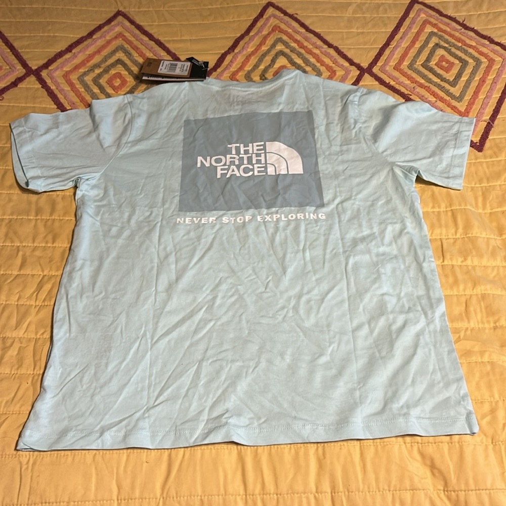 The North Face Sky Blue Short Sleeve Tee Sz M - Picture 4 of 4